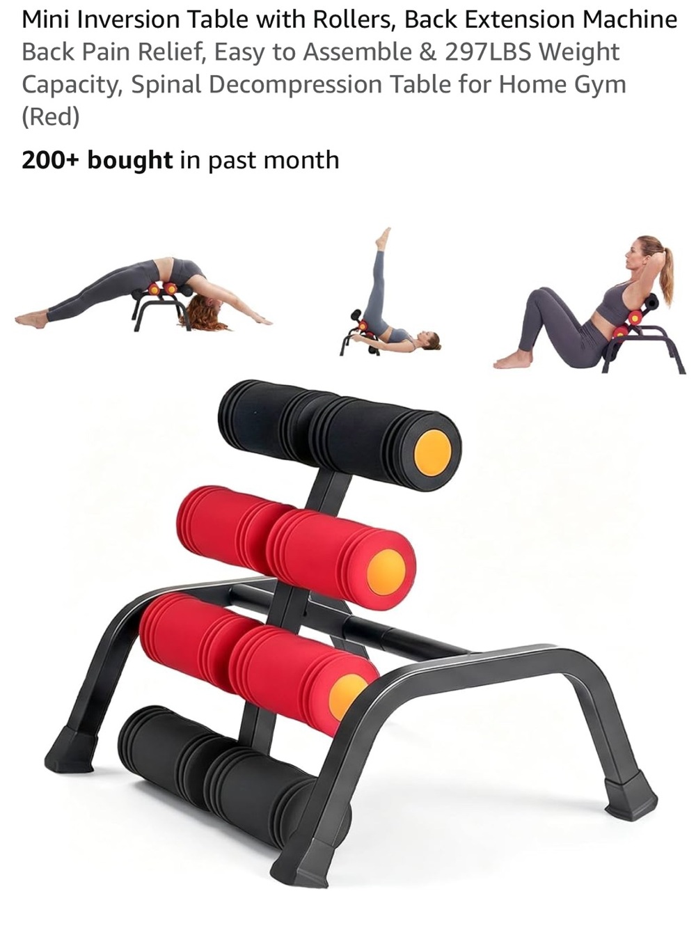 BNIB Mini Inversion Table with Rollers / Back Extension Machine